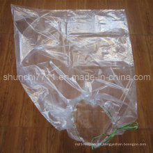 Bolsa de embalagem plana PE com corda (25 * 35cm * 30um)